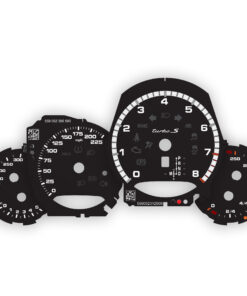Porsche 911 991.2 Turbo S Instrument Dials - Black