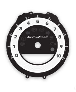 Porsche 911 992 GT3RS Gauge Face Tachometer - White