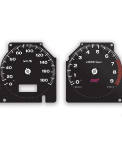 Subaru Forester SF5 Instrument Dials - 180KMH - 9000 RPM - STI Logo - Black