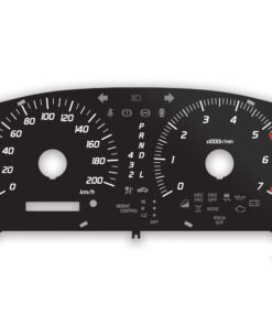 Lexus GX470 Instrument Dials - 200KMH - 7000 RPM - Black