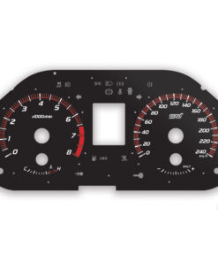 Subaru Forester SH Instrument Dials - 240KMH - 8000 RPM - STI Logo - Black