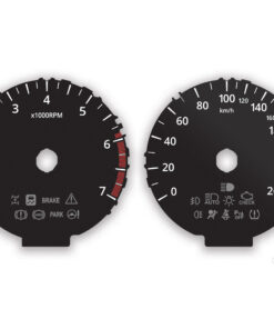 Lexus NX Instrument Dials - 260KMH - 7000 RPM - Black