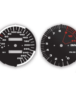 BMW K1200RS Instrument Dials - 280 KMH - 11000 RPM - Black