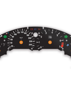BMW M3 E36 Instrument Dials - 240 KMH - 8000 RPM - Black