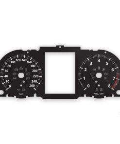 Land Rover Evoque Instrument Dials - 260KMH - 8000 RPM - Black