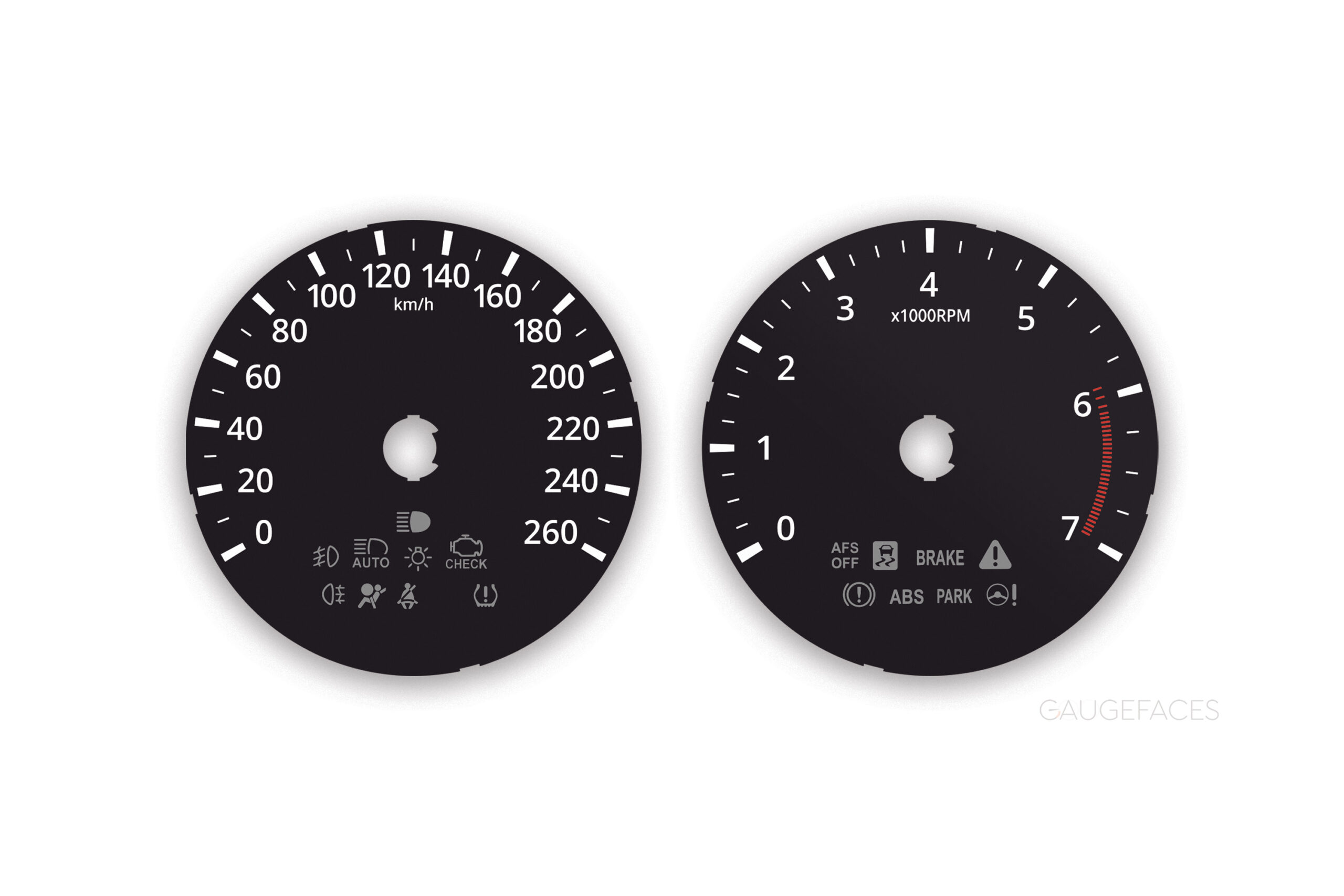 Lexus-GS-200T-Custom-Gauge-Face-Black-Cluster-Dashboard-Dial.