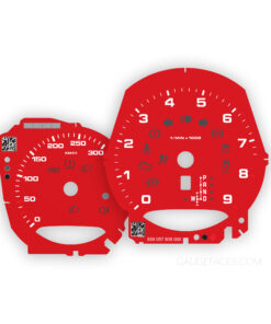 Сustom Order: 981 Cayman S Gauge Faces - Guards Red - EU 300/9000 - PDK