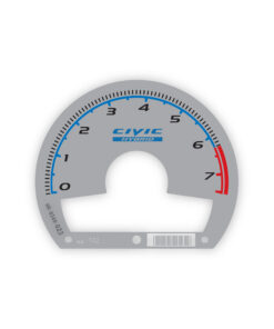 Custom Order: Honda Civic Hybrid Gauge Face Tachometer - Silver