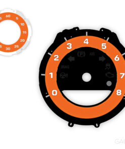 Custom Order: Porsche 911 992 Gauge Faces Set - Gulf Orange
