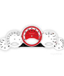 Custom Order: Porsche 911 997.1 Gauge Faces - UK-Spec - White/Red