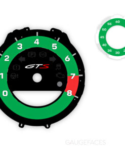 Custom Bundle: Porsche 911 992 GTS Gauge Faces Set - Python Green