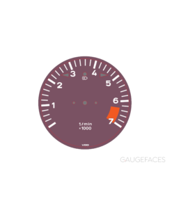 For Porsche Porsche 911 SC (1978-83): Gauge Face Tachometer – 7000 RPM – Purple