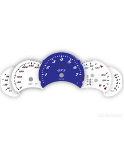 Porsche 911 996.1 Custom Gauge Faces Set - White / Blue