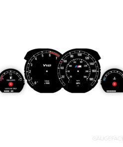 Custom Order: BMW E31 gauge faces set - Black