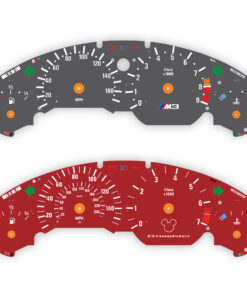 Custom Order: BMW Z3 Roadster Gauge Face - Red