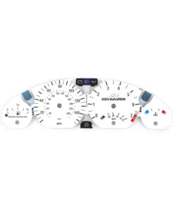 Custom Order: BMW E46 Gauge Face - White - AZ Schnitzer Logo
