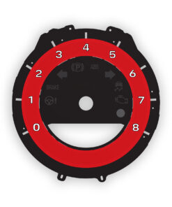 Custom Order: Porsche 911 992 Gauge Face Tachometer - Red
