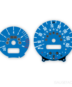 Custom Order: Mini Copper Gauge Faces - Blue