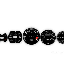 Custom Order: Porsche 911 Carrera 3.2 (1989) Gauge Faces - Black